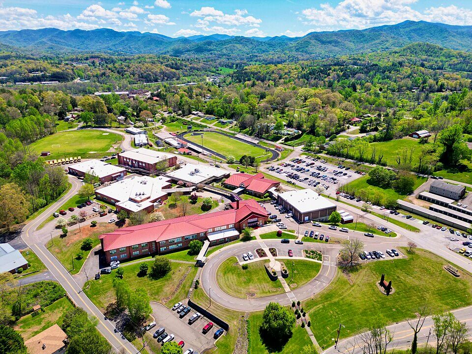 Aerial view of Franklin High School